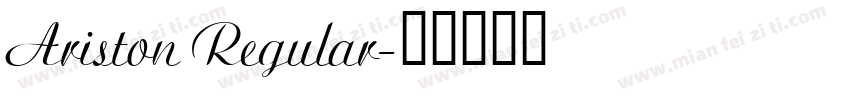 Ariston Regular字体转换